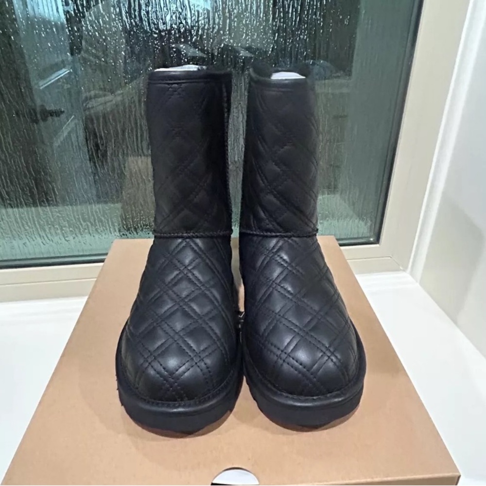 UGG Quilted Black Boots